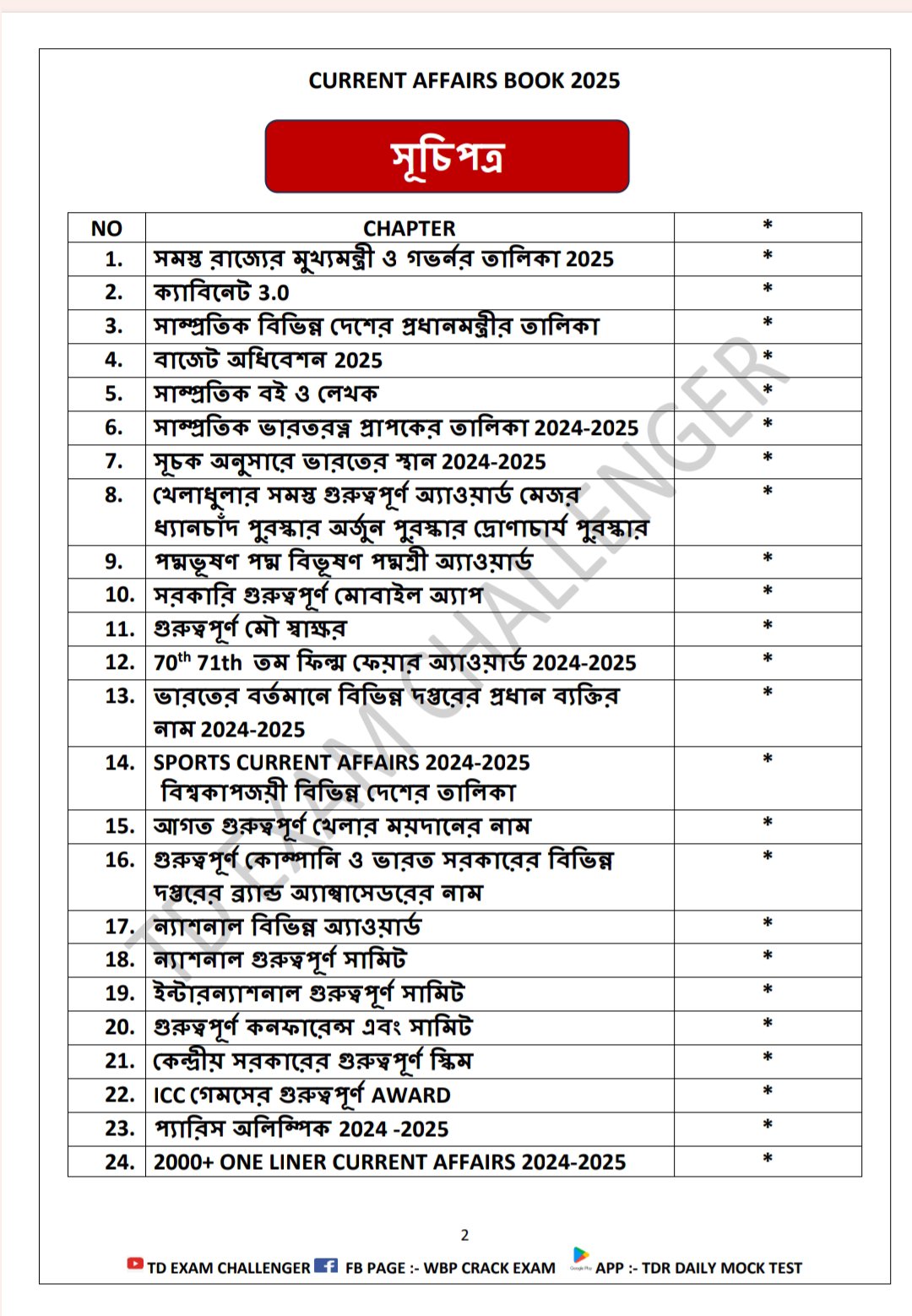 đCurrent affairs Ebook/PDF 2025 For WBP/KP/RAIL/SSC GD/PSC/SSC EXAM - Image 2